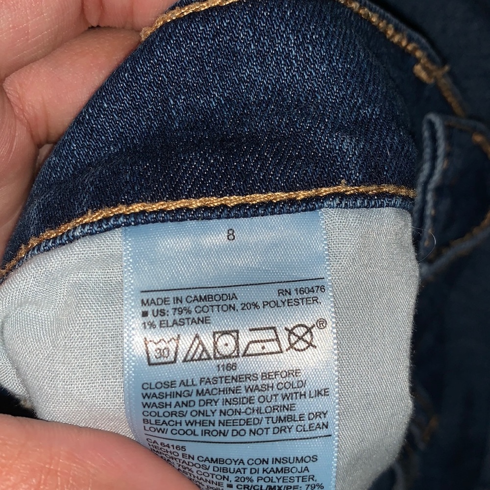 Mid Rise Denim Shorts - Picture 3 of 3